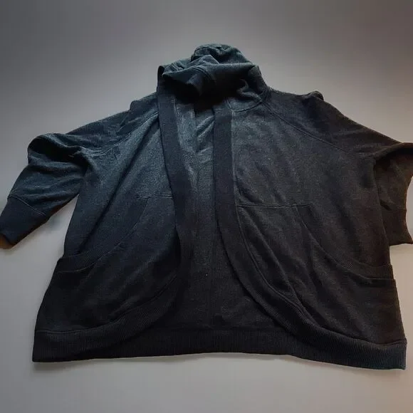 Aerie Women’s Cozy Black Cardigan Hoodie Size: M - Picture 12 of 16